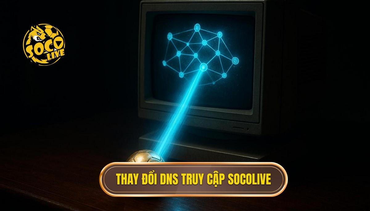 Giải pháp thay đổi DNS để vào Socolive không bị chặn trên máy tính