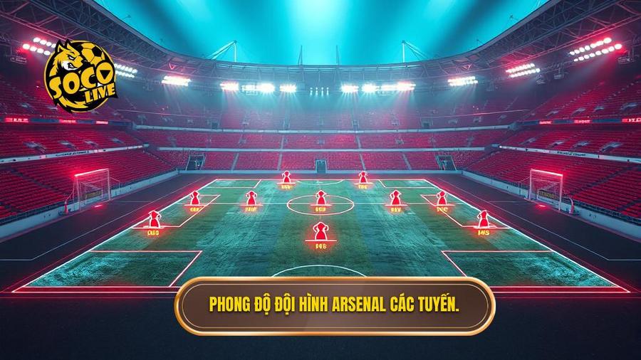 2. Phong độ đội hình Arsenal các tuyến.
