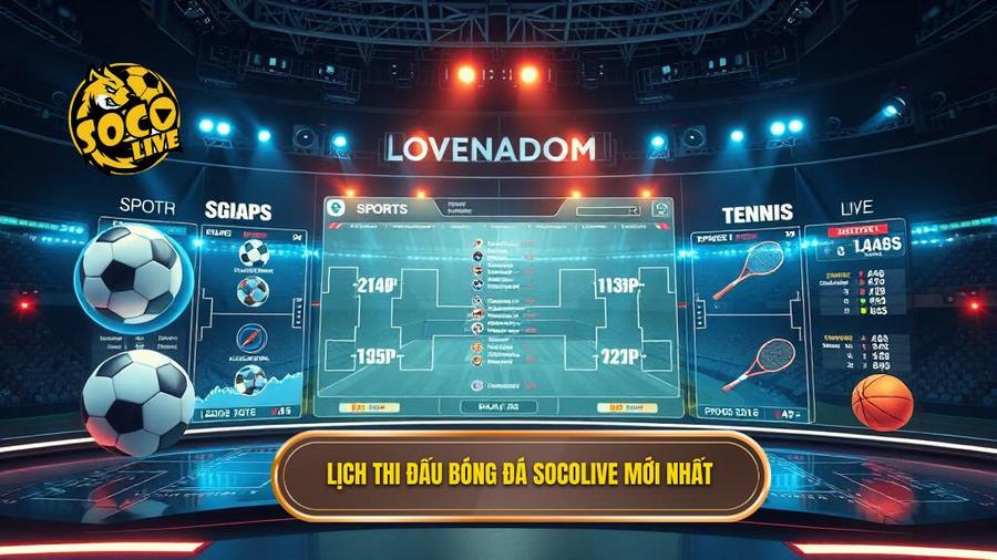 Lịch thi đấu bóng đá Socolive mới nhất